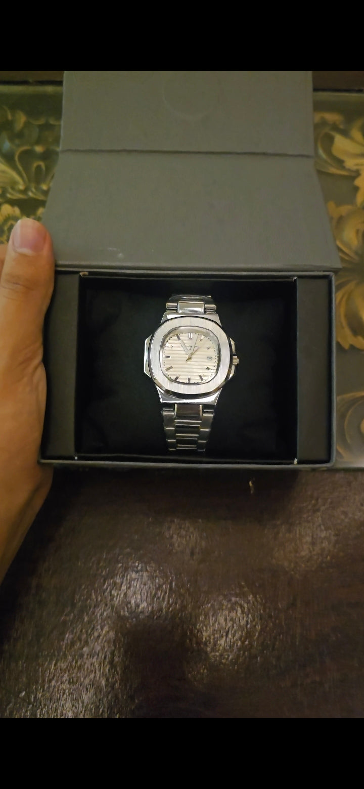Patek Philippe | Grey Dial + (Free Bracelet) and (Free Box)