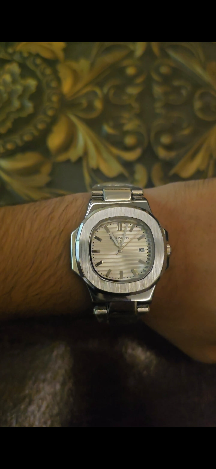Patek Philippe | Grey Dial + (Free Bracelet) and (Free Box)