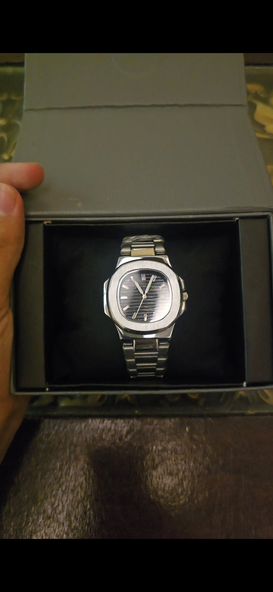 Patek Philippe | Black Dial + (Free Bracelet) and (Free Box)