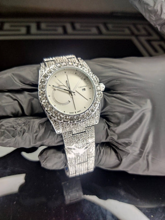 Ck white Gem-white dial